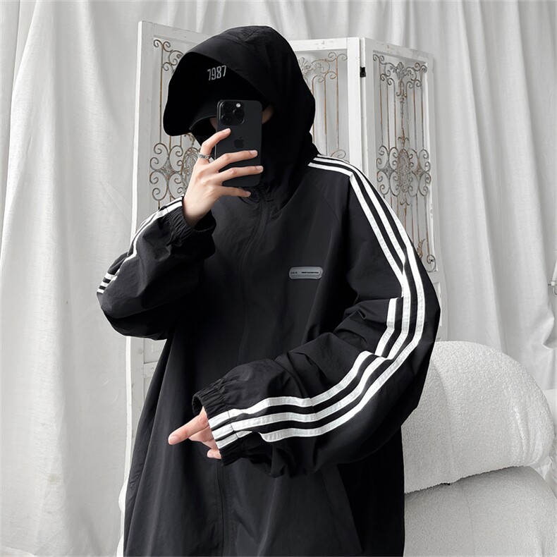 F151/P50有报告UPF50+紫外线防晒衣连帽外套防晒服织带有夜光图片