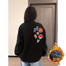 美式高街棉服男女冬季加厚宽松情侣棒球服夹克外套WYA235，男装夹克，星座516A