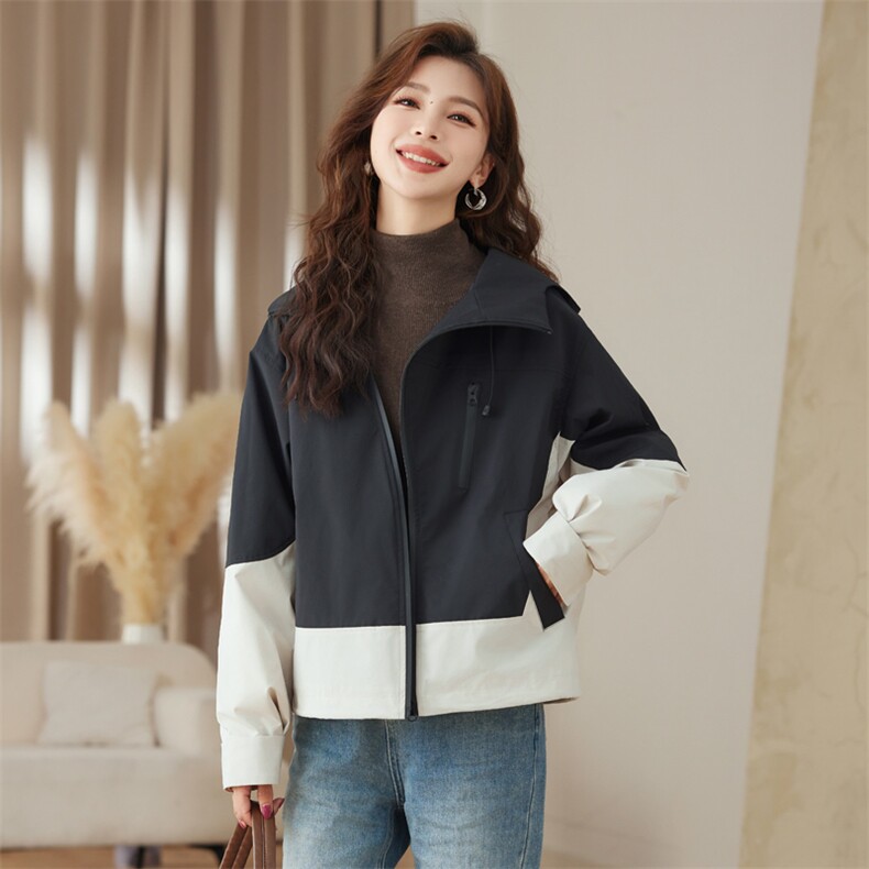 今年流行羽绒服女2025冬季新款立领短款连帽冲锋衣保暖运动外套潮,女装羽绒服,梦懿尔