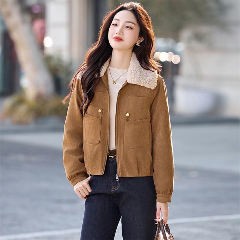 （现货）XBL新款2025年冬季短款羽绒服派克服保暖90白鸭绒1026,女装毛呢外套,欣贝拉