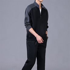 中年男士长袖立领外套男春秋潮流2023新款潮男装衣服夹克上衣春装，男装休闲套装，电商B212（原钱塘6029）
