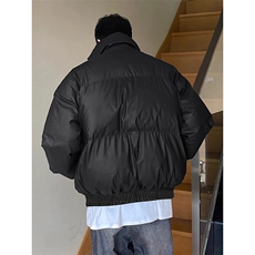 网图2025冬季新款立领棉衣男女款短款保暖面包服外套-A2286TP99，男装棉衣，电商B241