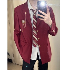 爱神丘比特dk制服西装男女春夏秋新款学院风青少年日系高校jk西服，男装西服，星座601-1