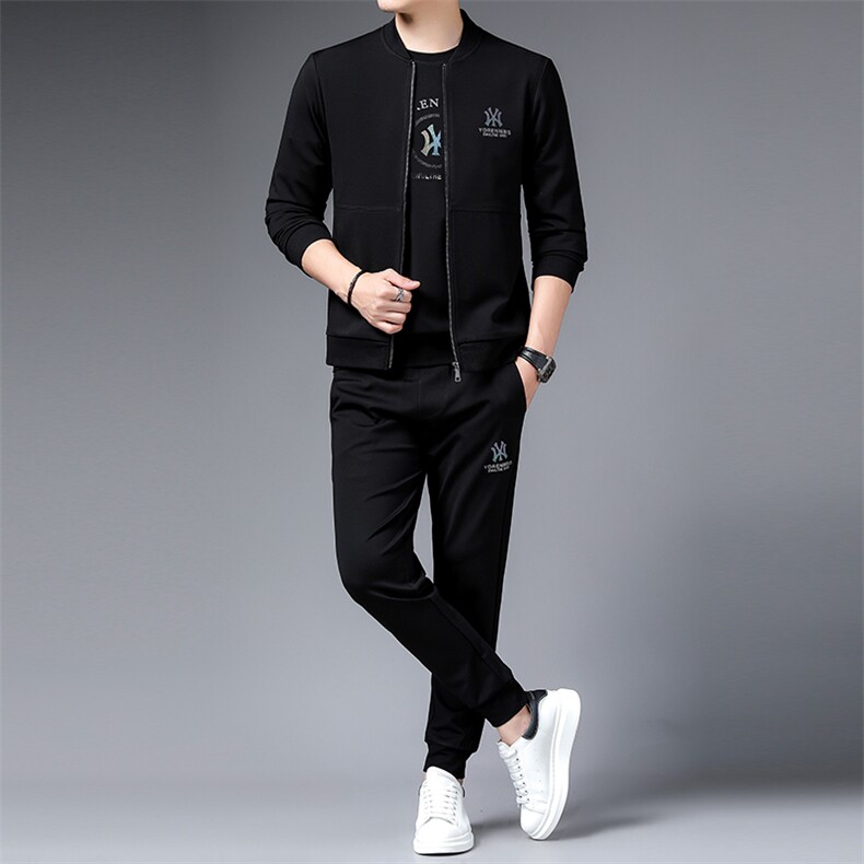 SA9613-3钱塘2020-2新款时尚休闲帅气套装中青年男士卫衣P240,男装休闲套装,钱塘207-2