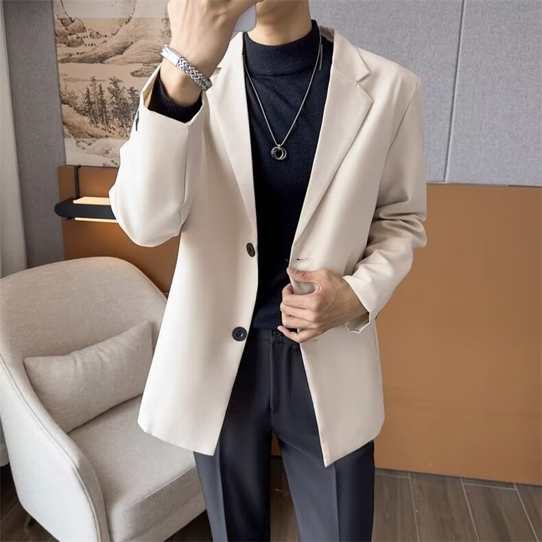 春款男女休闲西服开衫西装结婚伴郎服外套大码S-4XL JK380 P58图片
