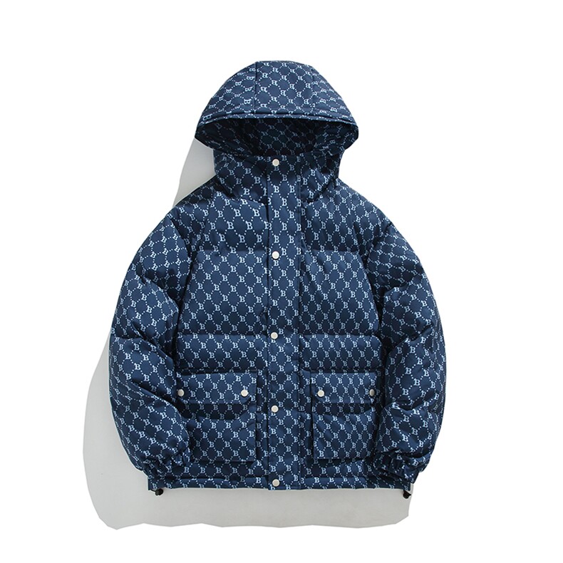 黑色连帽棉服男秋冬季新款加绒加厚棉衣冬装男生棉袄外套MY846,男装棉衣,星座310B-1