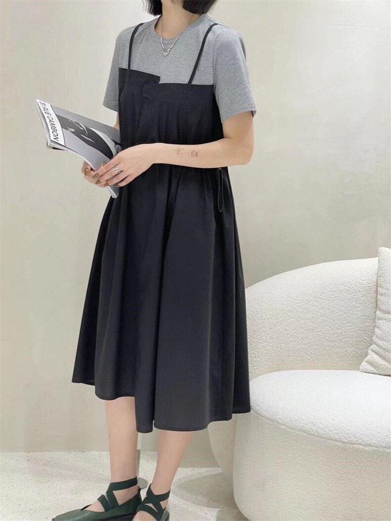 2022夏季假两件连衣裙，女装连衣裙，雷洛奇丽