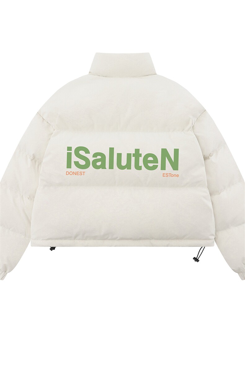 白底新款冬季时尚百搭宽松字母印花潮流棉服外套MY501P85控118,男装棉衣,电商A247-1