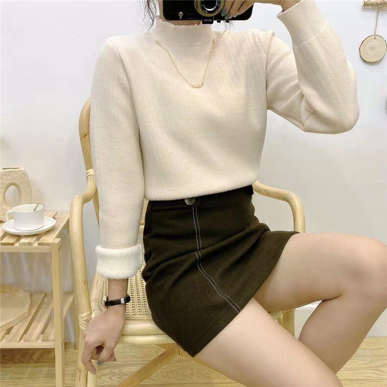 一体绒打底衫，女装，梦由