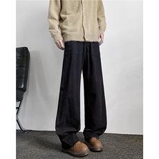 美式高街裤子男潮牌休闲裤cleanfit微喇垂感伐木工装裤K615-P55，男装休闲裤，星座308B-2