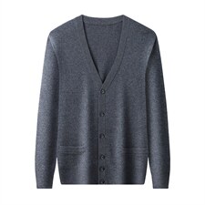 2023冬季羊毛针织V领中青年休闲打底毛衣爸爸装上衣YYJ8802-P235,男装针织衫/毛衣,电商B212（原钱塘6029）