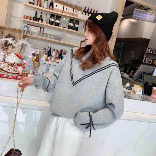 加绒加厚卫衣，女装卫衣/绒衫，优奇库