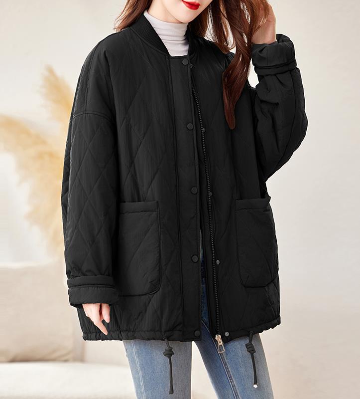 2024冬季新款时尚潮流女装棉服宽松显瘦保暖外套,女装棉衣/棉服,姿萝菲