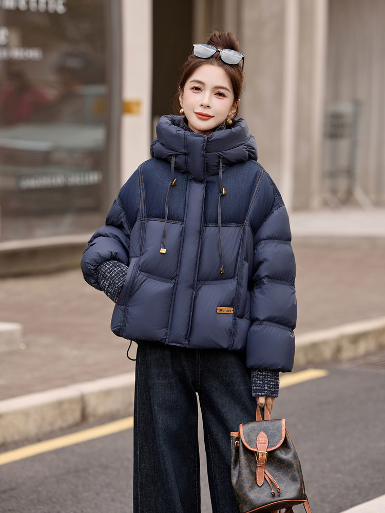 【已ce！款式极好】现货白鸭绒外套,女装羽绒服,素月