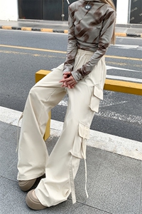 美式潮流复古时尚休闲裤韩版情侣款日系工装宽松长裤K591TP45控69图片