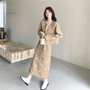 现货2D078-T1968-P195K278刺绣外套+半裙套装2件套图片