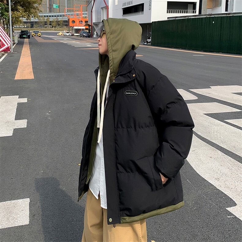 F22-P80美式复古潮牌棉衣外套冬季日系cityboy假两件棉服男士,男装棉衣,星座512-6