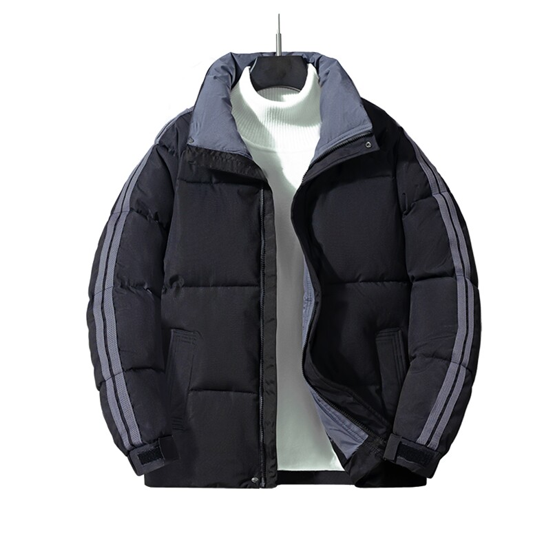 新款青少年男休闲宽松立领棉衣面包服棉袄港风男装MY333P65,男装棉衣,电商A086