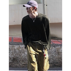 复古垂坠感百搭面膜tee长袖T恤轻薄TX7721特P42，男装T恤，星座908-1
