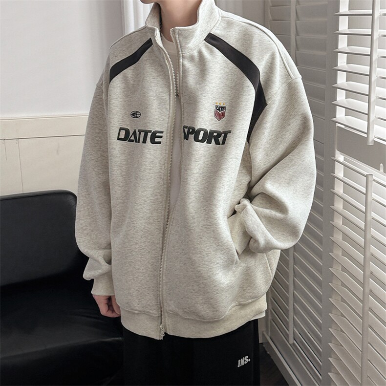 现货新款刺绣立领夹克外套男潮牌时尚休闲上衣A351-AW2518-P110,男装夹克,电商A351