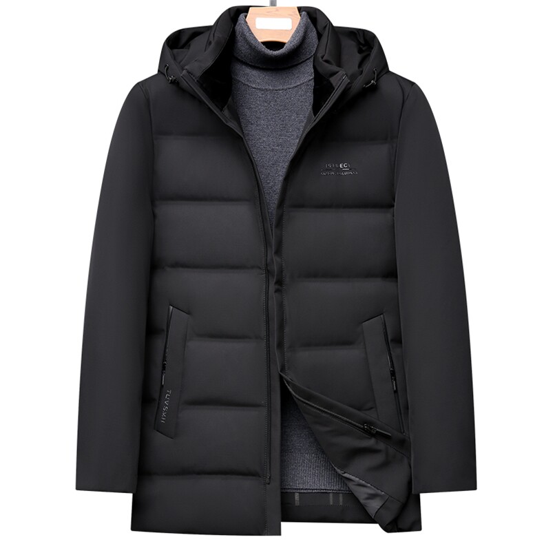 新款羽绒服连帽可脱卸冬季男士保暖休闲90白鸭绒外套DS2162-P235，男装羽绒服，电商B212（原钱塘6029）