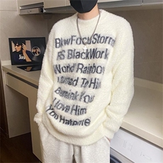 M891-特P58毛衣男款美式高街潮牌慵懒风痞帅休闲宽松针织衫外套，男装针织衫/毛衣，电商D310B