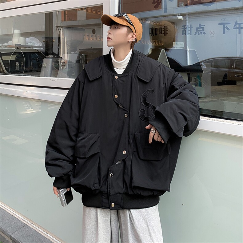 2023春季网红飞行服外套情侣休闲宽松百搭夹克JK09211-P55,男装夹克,星座308B-1