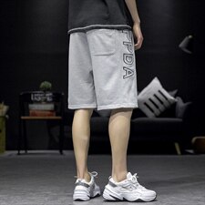 2021夏季新沙发墙日系大码男休闲字母刺绣卫裤绣花短裤K2037-P35，男装休闲裤，电商A001