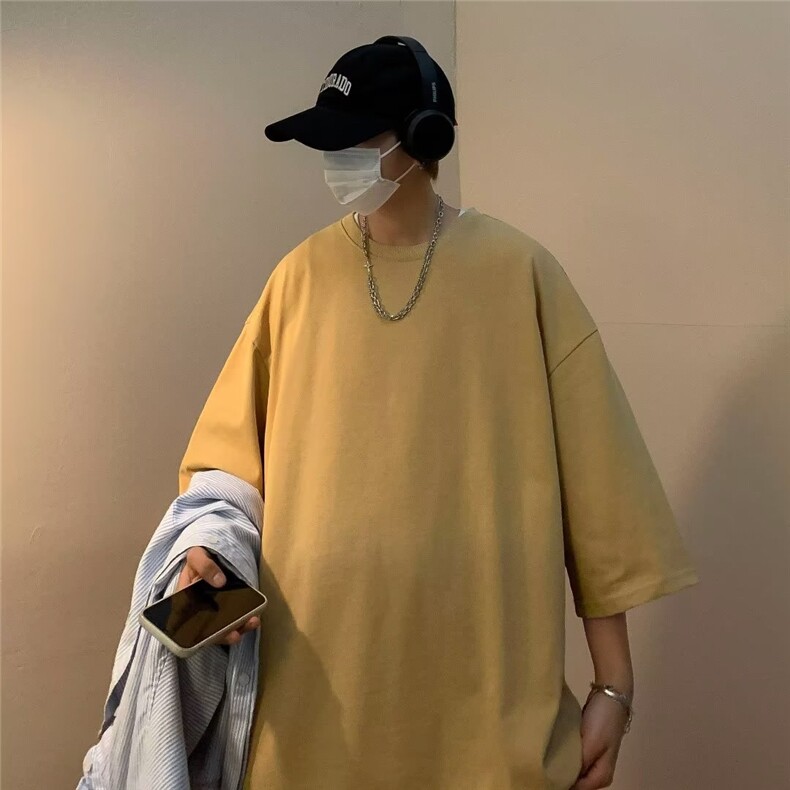 夏款男短袖纯棉水洗做旧T恤纯棉WT109P30,男装T恤,星座1116-2