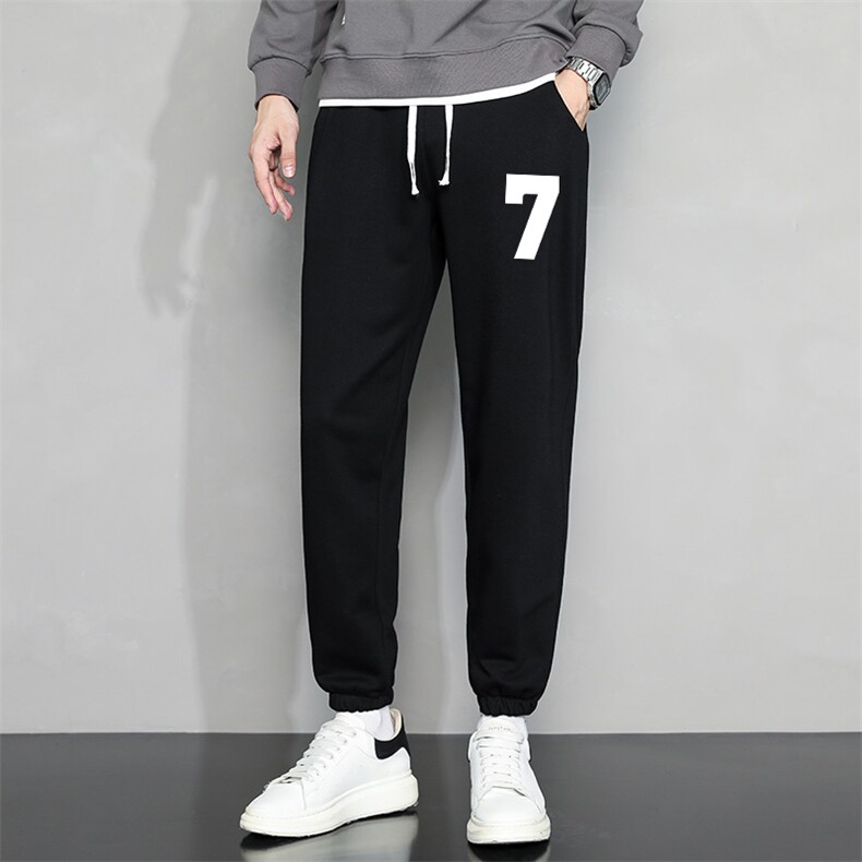 休闲裤男22秋冬新款舒适百搭运动裤潮牌修身工装裤学生卫裤Z917，男装休闲裤，星座815-2