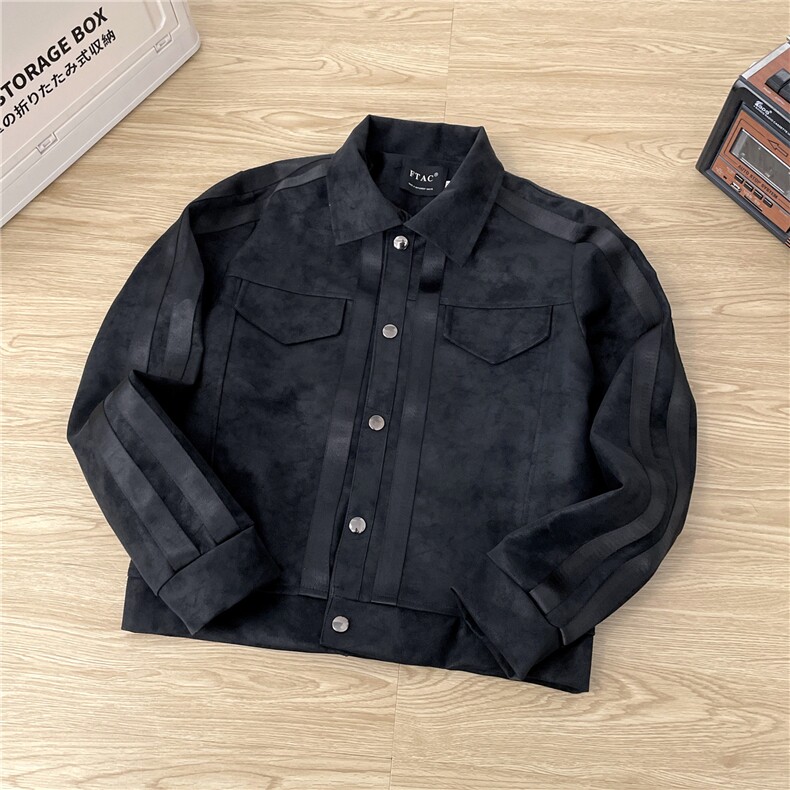 织带皮纹皮衣夹克外套美式男士短款翻领皮上衣服潮JK0783-P78,男装夹克,星座308B-2