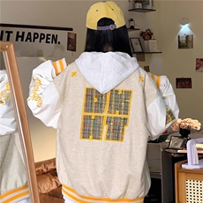 现货DJM400-批75夹棉加厚毛呢刺绣棉服外套夹克，男装夹克，星座603-2