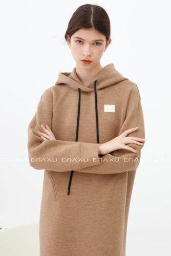 太空棉空气层刺绣卫衣，女装卫衣/绒衫，伊奈秀E∩ΛXU