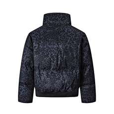 支持二开冬装加棉加厚立领棉服男女棉衣外套豹纹面包服M820-P75，男装棉衣，电商A441
