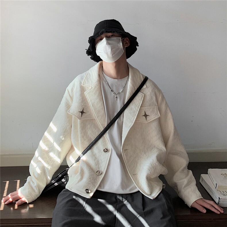 美式港风夹克男潮牌夹克男女情侣大码M-5XL外套男JK8748P95控128，男装夹克，星座227-7