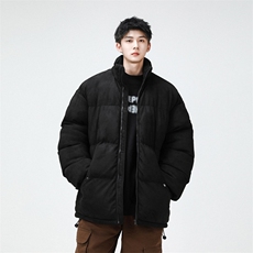 麂皮绒棉衣男潮流上衣港风加厚保暖宽松立领外套M0779-P100，男装棉衣，星座308B-2