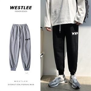 港风男休闲裤宽松印花束脚裤运动百搭卫裤NK01-P50图片