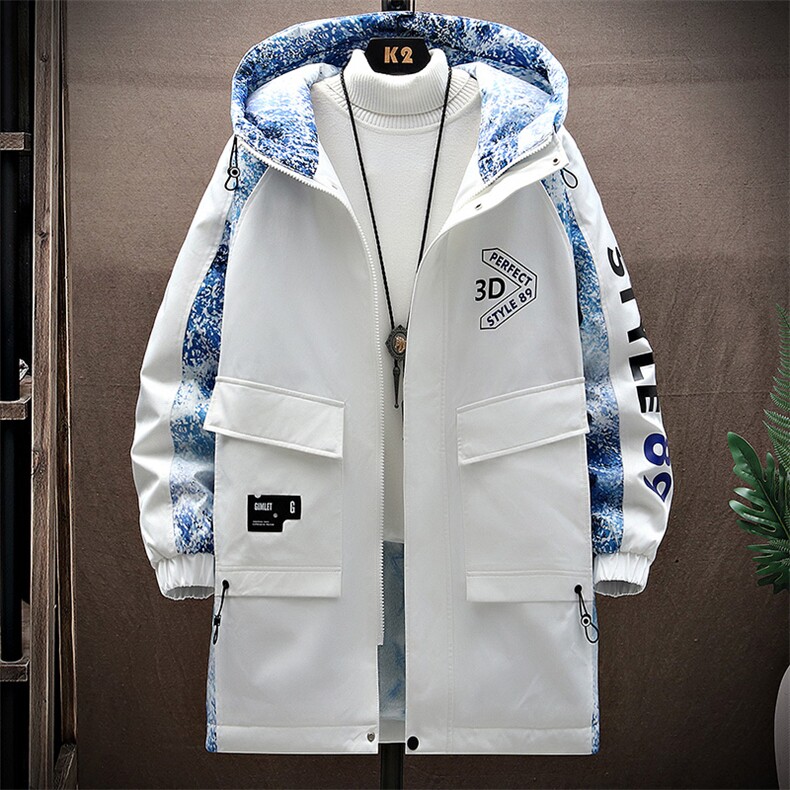 2025秋冬季男士中长款印花加绒加厚男夹克外套-加绒6611-P85，男装夹克，星座1105-2