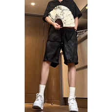 量大优供视频风龙纹提花短裤M-5XLDK19特P25，男装牛仔裤，电商B325