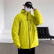 新款棉服羽绒棉保暖连帽加厚冬装情侣装韩版宽松棉袄MY8855-P105，男装棉衣，电商A128