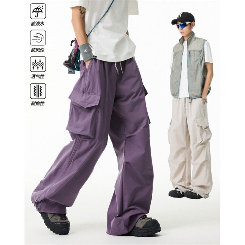 抖音品质新款美式户外登山防水宽松冲锋裤B315-K25753-特P45控88,男装休闲裤,电商B315