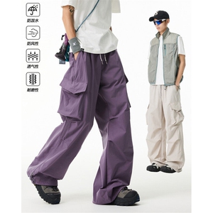 抖音品质新款美式户外登山防水宽松冲锋裤B315-K25753-特P45控88图片