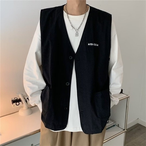 W8114-P28 2024春季新款工装马甲男日系cityboy机能夹克背心 现货图片