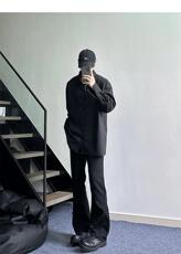美式ins高街暗黑小众百搭喇叭裤休闲牛仔裤K2305-P55控78，男装牛仔裤，电商A062