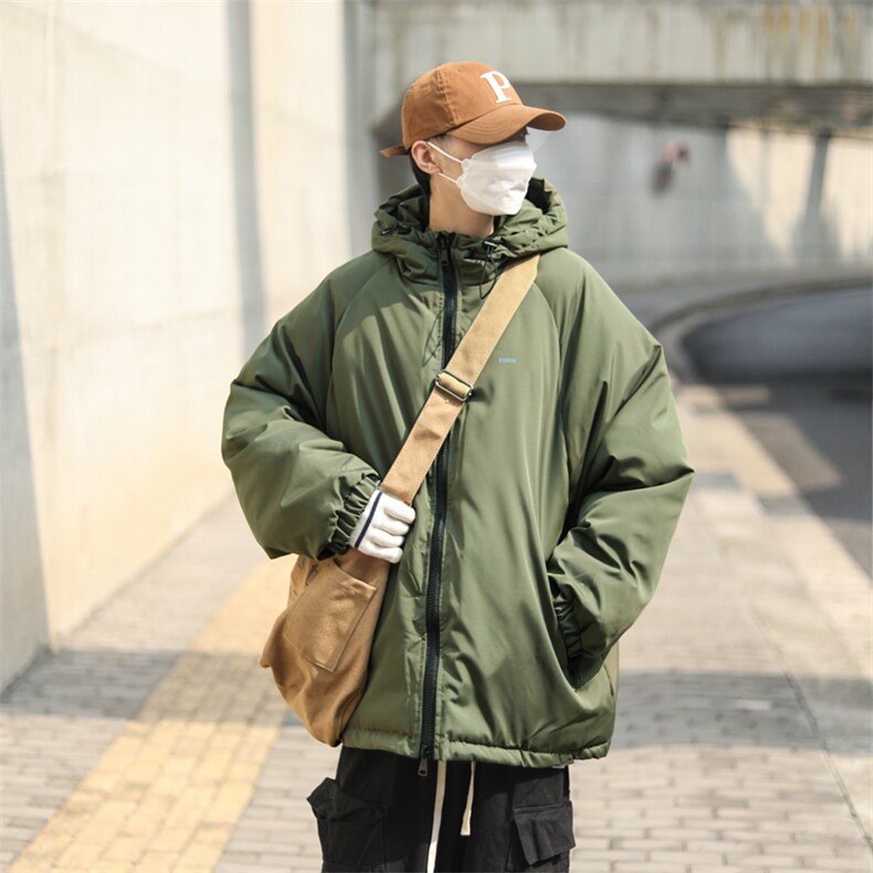 M02-P80日系宽松型防水连帽棉衣,男装棉衣,星座1501-1