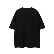 1白底银色立体四芒星印花大码M-5XL短袖T恤男DT77776P23块控特45，男装T恤，星座226-2