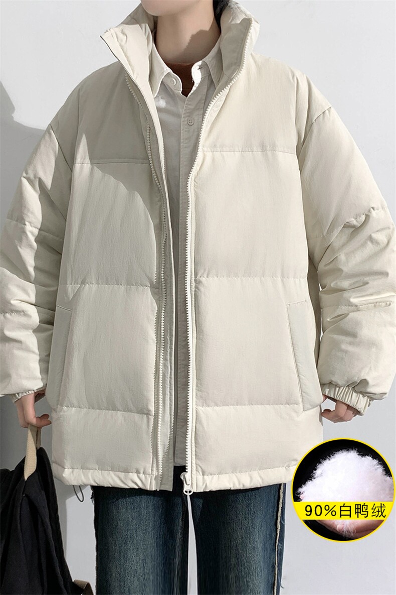 2023冬上新青少年加绒加厚上衣保暖纯色羽绒服外套男女8351-P160,男装羽绒服,电商A441-1