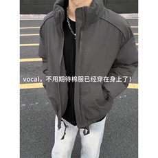 现货美式高街休闲棉衣夹克三防立领纯色户外工装加厚棉服外套，男装夹克，电商A486