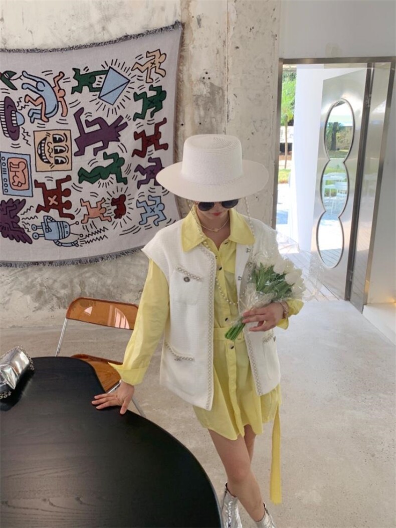 编织马甲，女装马夹，HE