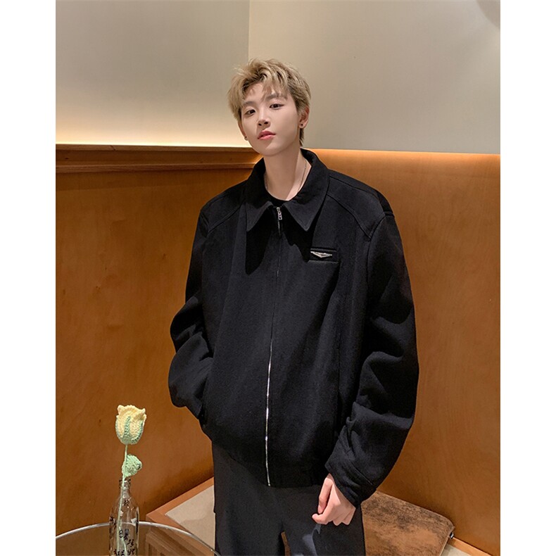 2024新款短款飞行夹克美式复古垫肩棒球服外套现货W8510-P70,男装夹克,星座512-4